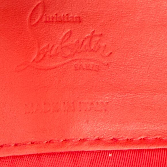 $1095 Auth. CHRISTIAN LOUBOUTIN Made in ITALY Unisex Black Leather Toiletry Bag - Picture 6 of 12